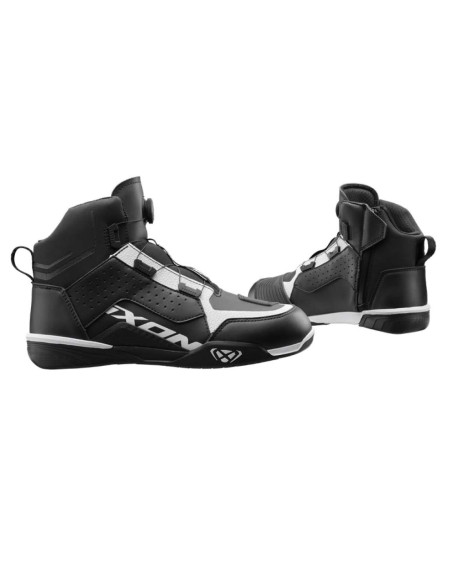 Ghete moto Urban/Roadster barbati All Season Ixon model Vyper WP MS culoare: negru/alb (100% waterproof)