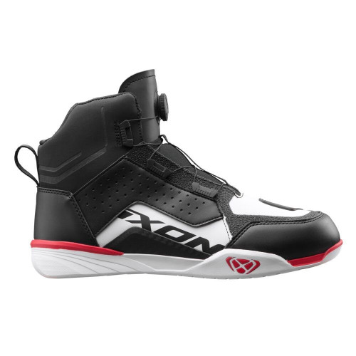 Ghete moto Urban/Roadster barbati All Season Ixon model Vyper WP MS culoare: negru/alb/rosu (100% waterproof) 2
