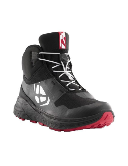 Ghete moto Urban/Adventure barbati All Season Ixon model Snake WP MS culoare: negru/alb/rosu