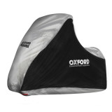 Husa motociclete tricicluri - Piaggio MP3 - Yamaha Tricity exterior Oxford Aquatex MP3/3 Wheeler (gri-negru) - waterproof