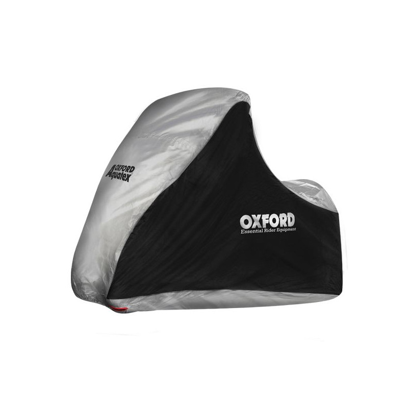 Husa motociclete tricicluri - Piaggio MP3 - Yamaha Tricity exterior Oxford Aquatex MP3/3 Wheeler (gri-negru) - waterproof