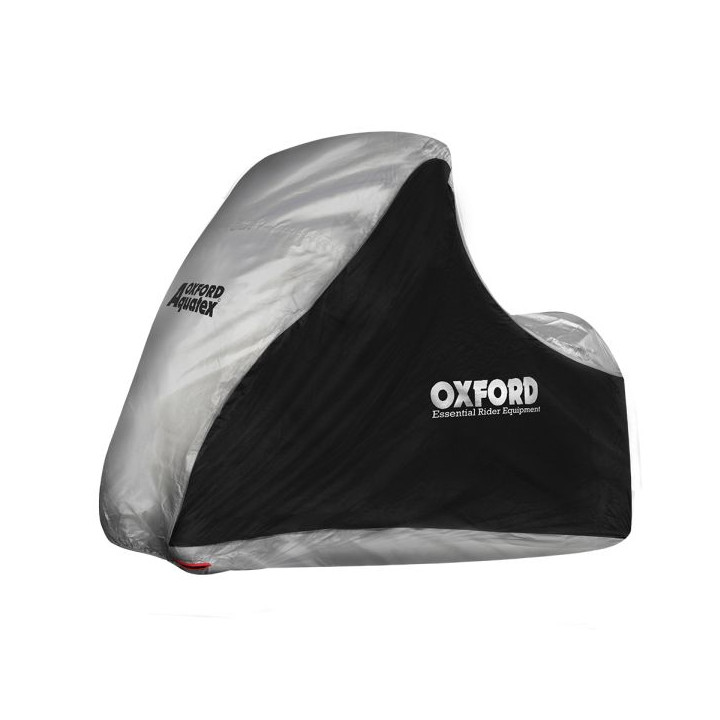 Husa motociclete tricicluri - Piaggio MP3 - Yamaha Tricity exterior Oxford Aquatex MP3/3 Wheeler (gri-negru) - waterproof