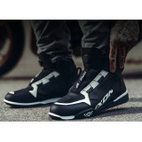 Ghete moto Urban/Roadster femei All Season Ixon model Vyper WP LS culoare: negru/alb (100% waterproof)