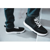 Ghete moto Urban femei vara Ixon model Ghost Air LS culoare: negru/alb
