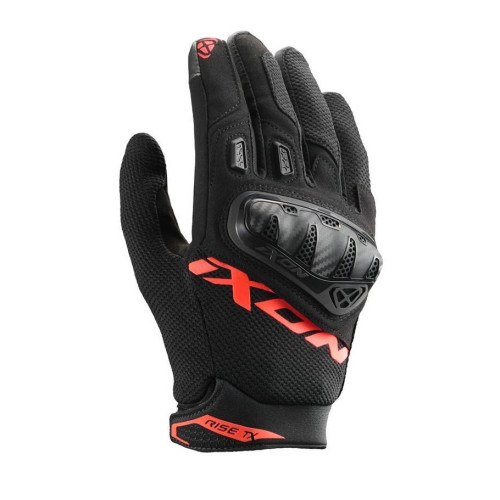 Manusi barbati Roadster vara textil Ixon model Rise TX MS culoare: negru/rosu - degete tactile