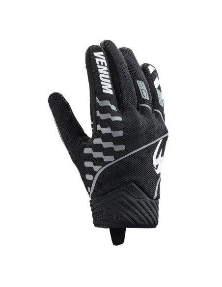 Manusi barbati Roadster vara textil Ixon model Venum Hurry culoare: negru/gri/alb – degete tactile