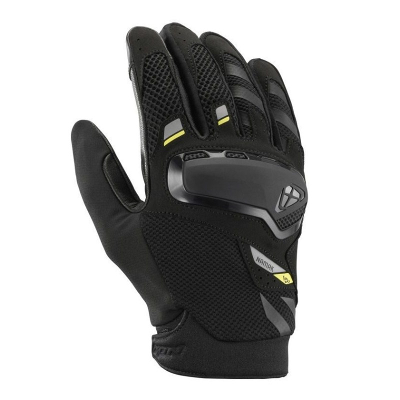 Manusi barbati Naked/Adventure vara Ixon model Namak MS culoare: negru/galben – degete tactile