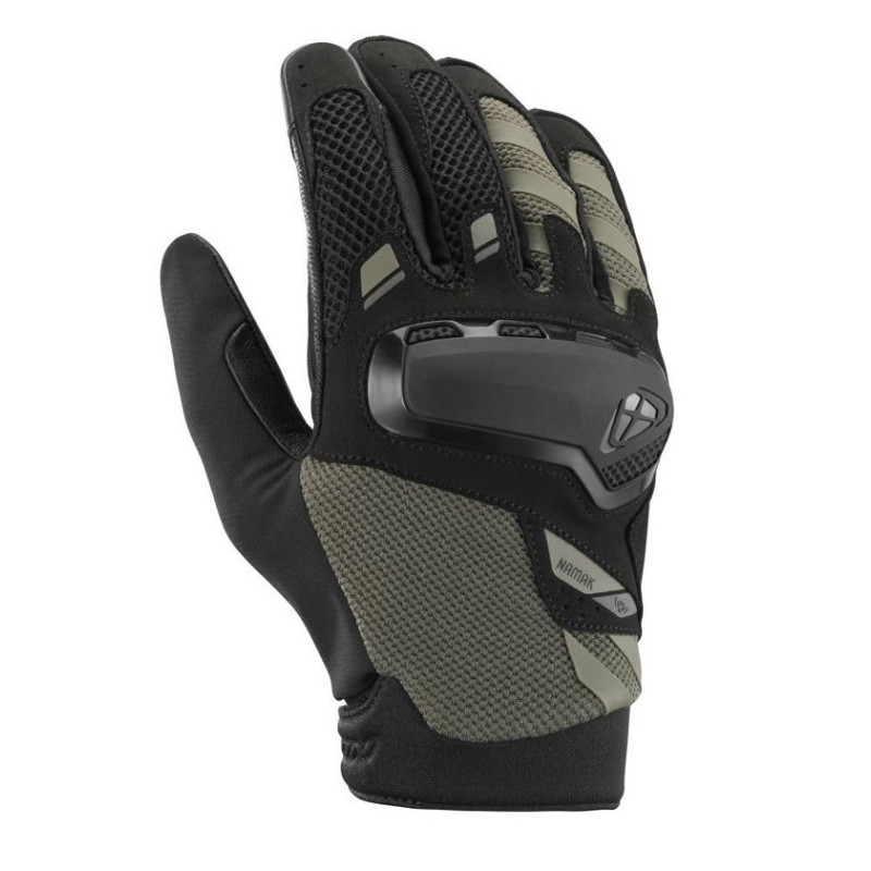 Manusi barbati Naked/Adventure vara Ixon model Namak MS culoare: khaki/negru – degete tactile