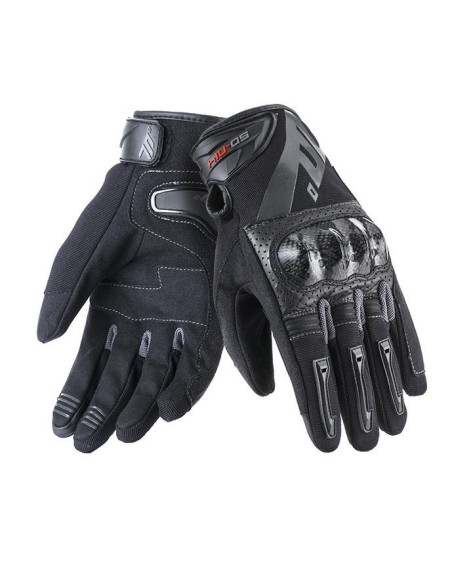 Manusi barbati Racing/Naked vara Seventy model SD-N14 negru/gri - degete tactile