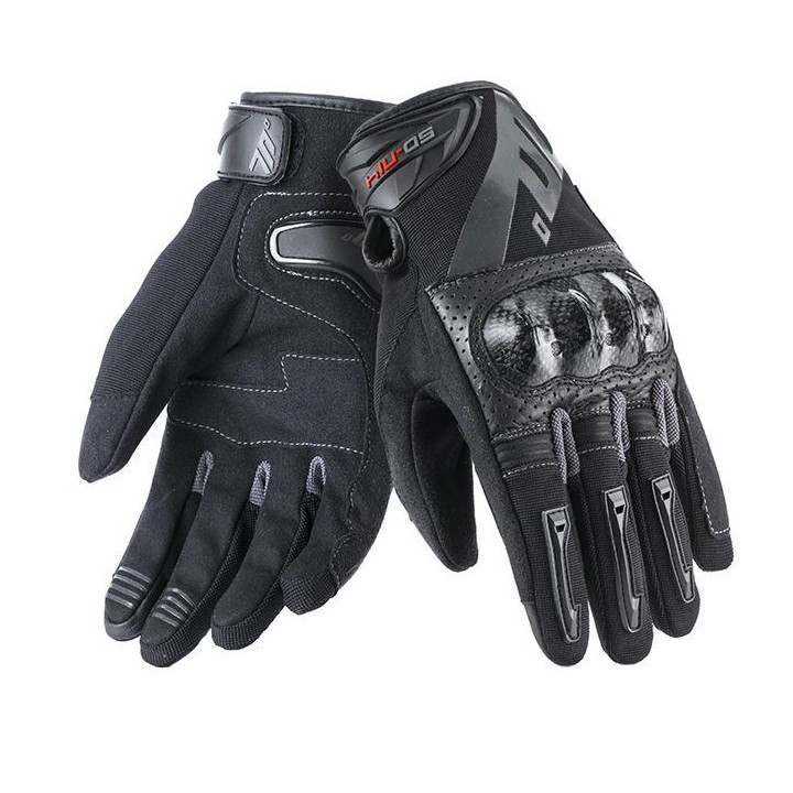 Manusi barbati Racing/Naked vara Seventy model SD-N14 negru/gri - degete tactile