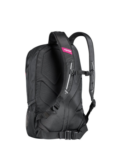 Rucsac (ghiozdan) moto Ixon model R-Tension 23 – culoare: negru/alb/fuchsia (roz)