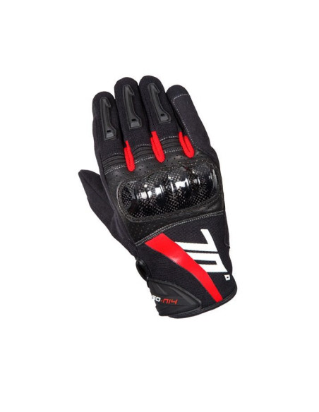 Manusi barbati Racing/Naked vara Seventy model SD-N14 negru/rosu - degete tactile