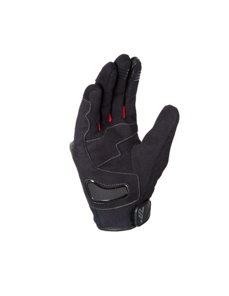 Manusi barbati Racing/Naked vara Seventy model SD-N14 negru/rosu - degete tactile