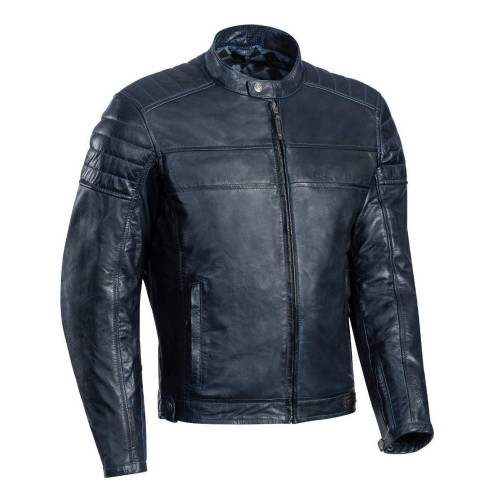 Geaca (jacheta) motociclete barbati piele Urban/Heritage Ixon All season model Spark MS culoare: navy (albastru)