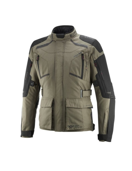 Geaca (jacheta) motociclete barbati Touring/Adventure Ixon All season model Midgard MS culoare: khaki/negru