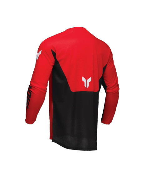 Tricou (bluza) cross-enduro Thor model Launchmode Forge culoare: negru/alb/rosu