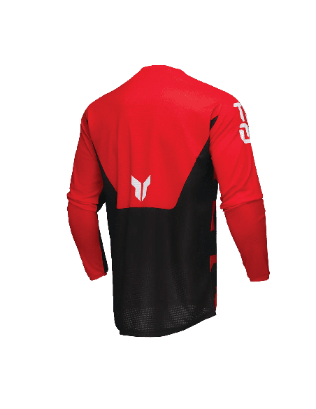 Tricou (bluza) cross-enduro Thor model Launchmode Forge culoare: negru/alb/rosu
