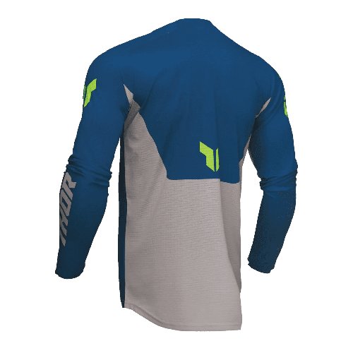 Tricou (bluza) cross-enduro Thor model Launchmode Forge culoare: albastru/gri/galben fluor 2