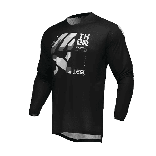 Tricou (bluza) cross-enduro Thor model Launchmode Forge culoare: negru/alb/gri 2