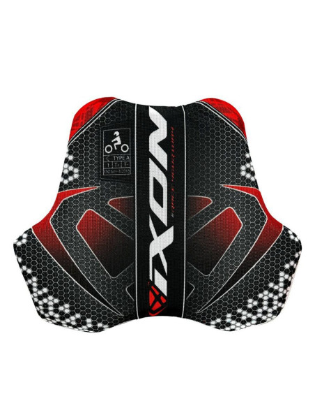 Protectie piept racing (pieptar) Ixon model IX-Race Chest combinezon moto - culoare: negru/alb/rosu