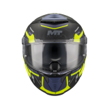 Casca integrala MT Thunder 4 SV Lumex B27 albastru/galben mat (ochelari soare integrati)