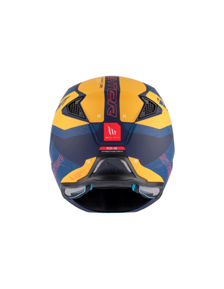 Casca MT Streetfighter SV S Totem C3 galben mat (ochelari soare integrati) - masca (protectie) barbie si cozoroc detasabile - om