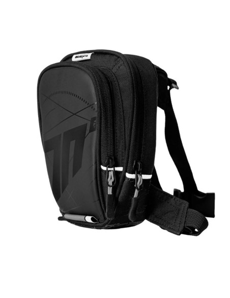 Borseta moto de picior Seventy model SD-TL1 - culoare: negru/alb