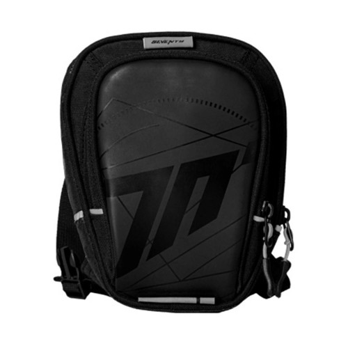 Borseta moto de picior Seventy model SD-TL1 - culoare: negru/alb 2