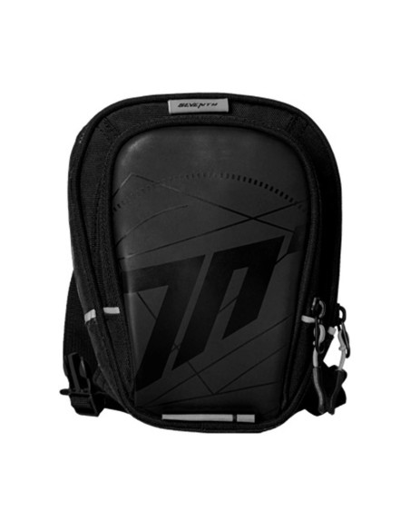 Borseta moto de picior Seventy model SD-TL1 - culoare: negru/alb