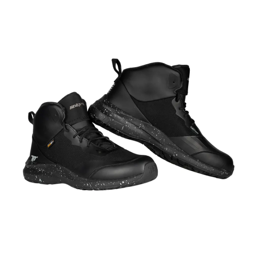 Ghete moto Urban Unisex Seventy model SD-BC4 Vector culoare: negru