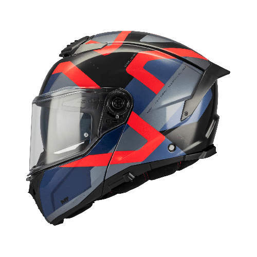 Casca modulabila MT Atom 2 SV Dexter B15 rosu/albastru lucios (ochelari soare integrati) tip viziera: MT-V-35 2