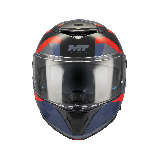 Casca modulabila MT Atom 2 SV Dexter B15 rosu/albastru lucios (ochelari soare integrati) tip viziera: MT-V-35