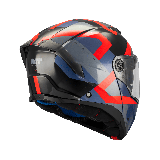Casca modulabila MT Atom 2 SV Dexter B15 rosu/albastru lucios (ochelari soare integrati) tip viziera: MT-V-35
