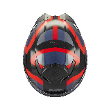 Casca modulabila MT Atom 2 SV Dexter B15 rosu/albastru lucios (ochelari soare integrati) tip viziera: MT-V-35