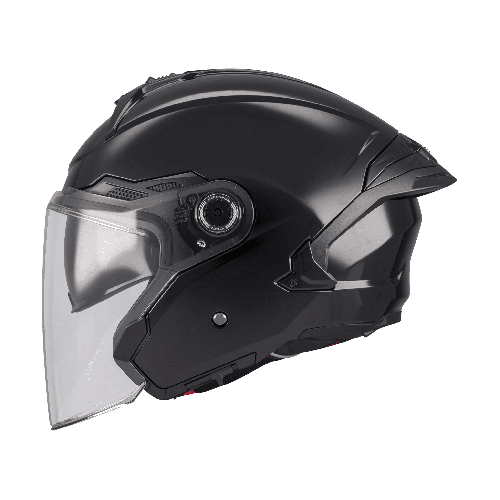 Casca open face motociclete MT Cosmo SV Pure A1 negru lucios (ochelari soare integrati) - tip viziera: MT-V-37 2