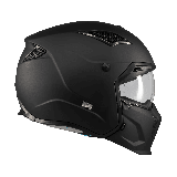 Casca MT Streetfighter SV S Pure A1 negru mat (ochelari soare integrati) - masca (protectie) barbie si cozoroc detasabile - omol