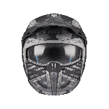 Casca MT Streetfighter SV S Belic B2 gri/negru mat (ochelari soare integrati) - masca (protectie) barbie si cozoroc detasabile -