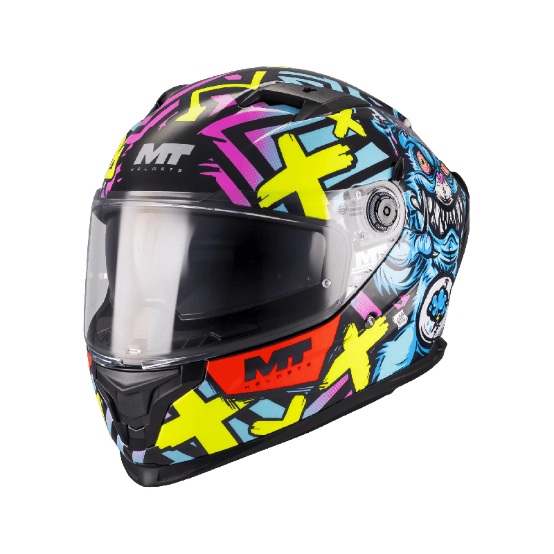 Casca integrala MT Braker SV Crazy Teddy B7 (ochelari soare integrati) - tip viziera: MT-V-28B - DKS435 - punctaj maxim SHARP Te