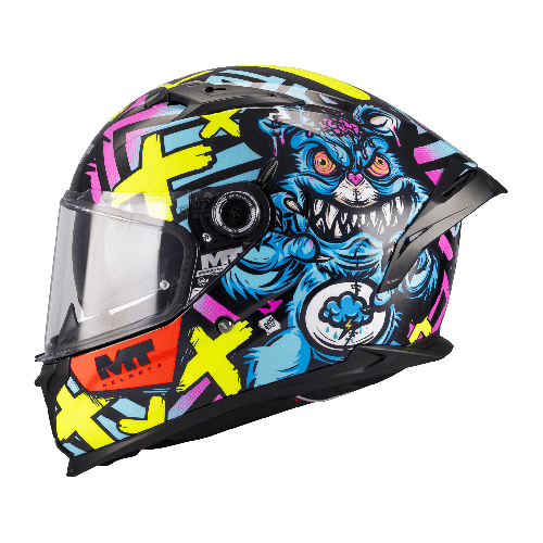 Casca integrala MT Braker SV Crazy Teddy B7 (ochelari soare integrati) - tip viziera: MT-V-28B - DKS435 - punctaj maxim SHARP Te 2