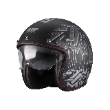 Casca open face motociclete MT Le Mans 2 S SV Dystopic B12 mat (ochelari soare integrati) - omologare noua ECE 22.06