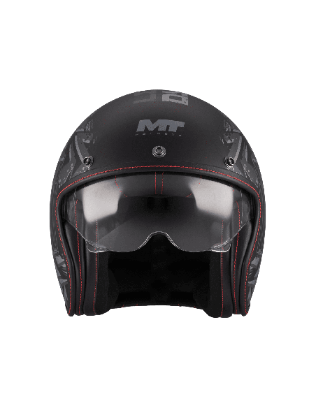 Casca open face motociclete MT Le Mans 2 S SV Dystopic B12 mat (ochelari soare integrati) - omologare noua ECE 22.06