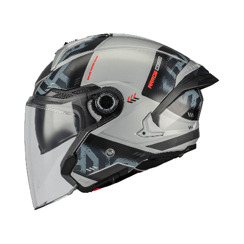Casca open face motociclete MT Cosmo SV Arrow C2 gri lucios (ochelari soare integrati) - tip viziera: MT-V-37 2