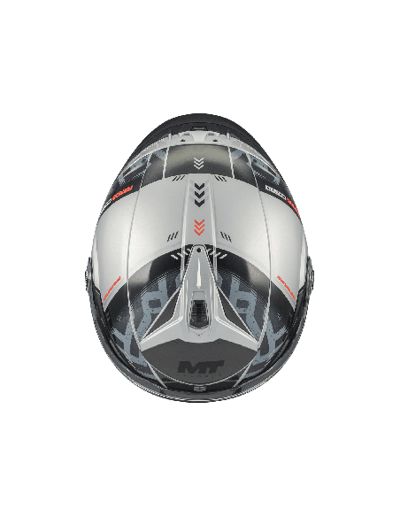 Casca open face motociclete MT Cosmo SV Arrow C2 gri lucios (ochelari soare integrati) - tip viziera: MT-V-37