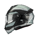 Casca modulabila MT Genesis SV Raccoon B12 verde lucios Pinlock ready - omologare noua ECE 22.06 - tip viziera: MT-V-25