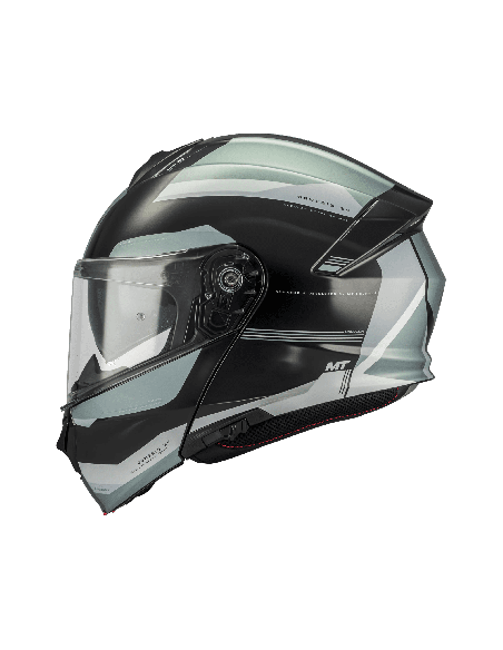 Casca modulabila MT Genesis SV Raccoon B12 verde lucios Pinlock ready - omologare noua ECE 22.06 - tip viziera: MT-V-25