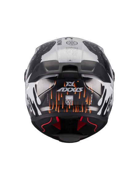Casca integrala Axxis Fenix Cyberpunk C4 alb lucios - tip viziera: MT-V-31B - DKS429