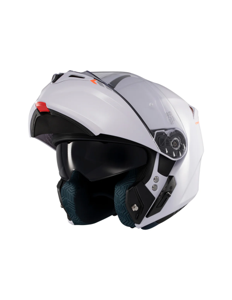 Casca modulabila Axxis model Storm S SV A0 alb lucios Pinlock ready - omologare noua ECE 22.06 - tip viziera: MT-V-25