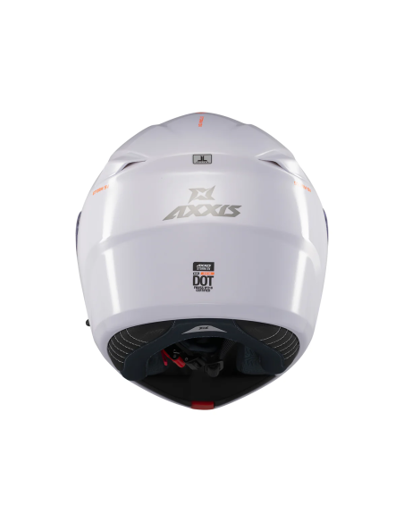 Casca modulabila Axxis model Storm S SV A0 alb lucios Pinlock ready - omologare noua ECE 22.06 - tip viziera: MT-V-25