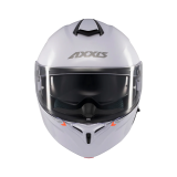 Casca modulabila Axxis model Storm S SV A0 alb lucios Pinlock ready - omologare noua ECE 22.06 - tip viziera: MT-V-25