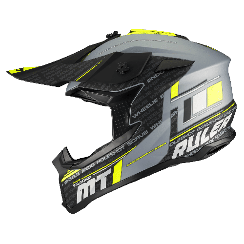 Casca enduro/offroad MT model Falcon S Ruler C2 gri mat 2